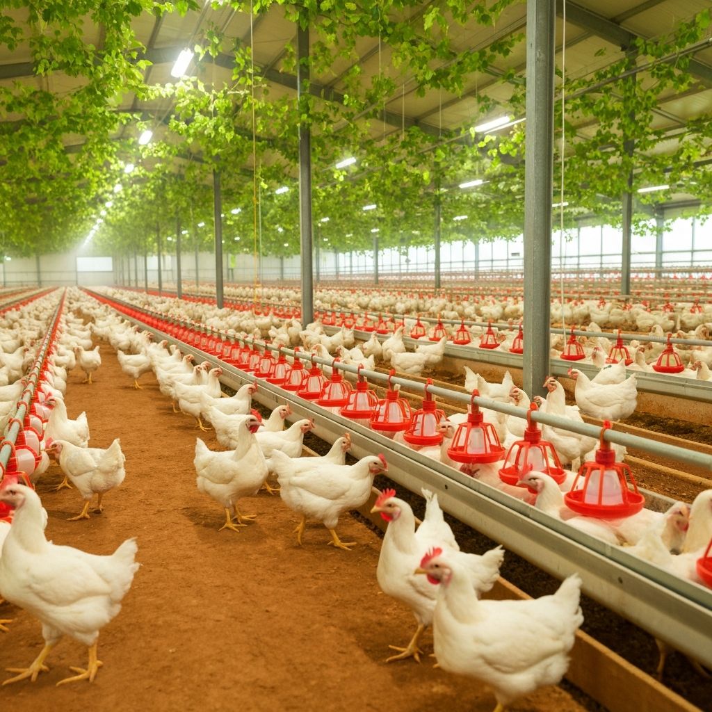 Élevage avicole moderne